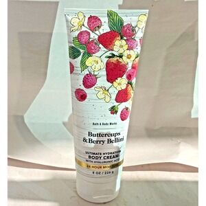 Bath & Body Works Buttercups & Berry Bellini Body Cream 8oz Ultimate Hydration